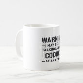 Ärztliche Coder-Warnung: Ich kann mit dem Codieren Kaffeetasse (Vorderseite Links)