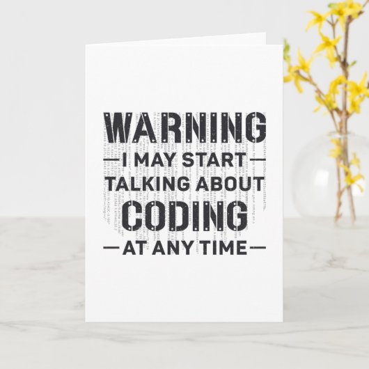 Ärztliche Coder-Warnung: Ich kann mit dem Codieren Karte (Gelbe Blume)