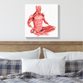 Ärztliche Darstellung männlicher Muskeln Leinwanddruck (Insitu (Schlafzimmer))