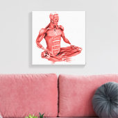 Ärztliche Darstellung männlicher Muskeln Leinwanddruck (Insitu (Wohnzimmer))