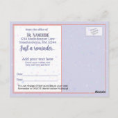 Ärztliche Erinnerung Funny Nurse Postkarte (Rückseite)