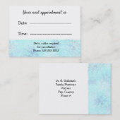 Ärztliche Ernennung Speckled Blue Terminkarte (Vorne/Hinten)