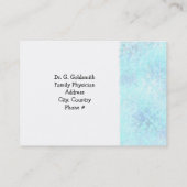 Ärztliche Ernennung Speckled Blue Terminkarte (Rückseite)