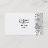 Ärztliche Ernennung von White Mauve Floral Terminkarte (Rückseite)