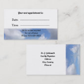 Ärztliche Ernennung Wolkenkratzer Terminkarte (Vorne/Hinten)