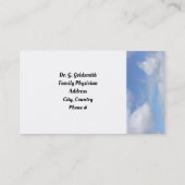 Ärztliche Ernennung Wolkenkratzer Terminkarte (Rückseite)