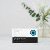 Ärztliche Fachausweise für Augenärzte Visitenkarte Terminkarte (Stehend Vorderseite)