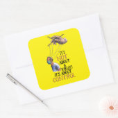 Ärztliche Freiheit Impfverbot Quadratischer Aufkleber (Umschlag)