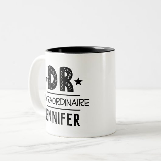 Ärztliche Geschenke Dr. Wertschätzung anwesend Zweifarbige Tasse (Vorderseite Links)