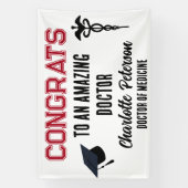 Ärztliche Glückwunsch der Medizinschule Abschluss Banner (Vertikal)