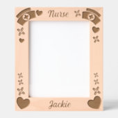 Ärztliche Krankenpfleger verschenken Herz-Liebe-La Geätzte Rahmen (Vorderseite)