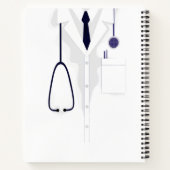 Ärztliche Maske weiß Notizblock (Rückseite)