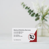 Ärztliche Mobilitätsanzeiger für Visitenkarten Visitenkarte (Stehend Vorderseite)