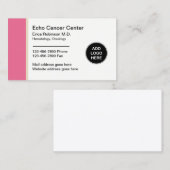 Ärztliche Onkologie Hämatologie Visitenkarte (Vorne/Hinten)