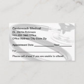 Ärztliche Personalausweise Terminkarte (Vorderseite)