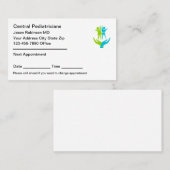 Ärztliche Personalausweise Terminkarte (Vorne/Hinten)