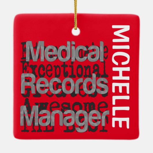 Ärztliche Platten Manager Außerordentlicher CUSTOM Keramikornament (Rückseite)