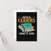 Ärztliche Stellen lassen es regnen Karte (Vorderseite/Rückseite Beispiel)