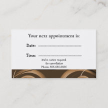 Ärztliche Stellenkarte Braun Abstrakt