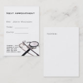 Ärztliche Terminkarte (Vorne/Hinten)