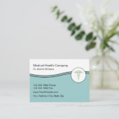 Ärztliche Theme Doctor Office Business Cards Visitenkarte (Stehend Vorderseite)
