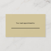 Ärztliche und medizinische Visitenkarte - Monogram Terminkarte (Rückseite)