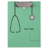 Ärztliche Untersuchung Ärztin Krankenschwester Lei Klemmbrett (Vorderseite)