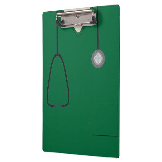 Ärztliche Untersuchung Krankenschwester Doktor Dar Klemmbrett (Links)