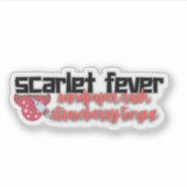 Ärztliche Untersuchung zur Scarlet-Fieber Aufkleber (Vorderseite)