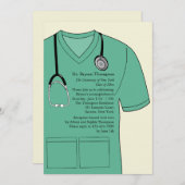 Ärztliche Untersuchungen Grüner Abschluss Einladun Einladung (Vorne/Hinten)