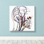 Ärztliche Veranschaulichung der Kopfschmerzen 1 Leinwanddruck (Insitu (Holzboden))