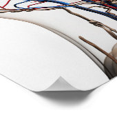 Ärztliche Veranschaulichung der Kopfschmerzen 1 Poster (Ecke)