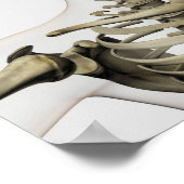 Ärztliche Veranschaulichung des Schädels einer Fra Poster (Ecke)