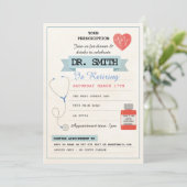 ärztliche Verschreibung Dr. Retiring Party Medical Einladung (Stehend Vorderseite)