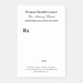 ärztliche Verschreibung Obstetriker Gynäkologen Post-it Klebezettel (Vorderseite)