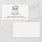 Ärztliche Visitenkarten des Augenarztes Visitenkarte (Vorne/Hinten)