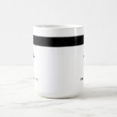 Ärztlicher Abschluss Arzt Schwarz-weißer Name Kaffeetasse (Mittel)