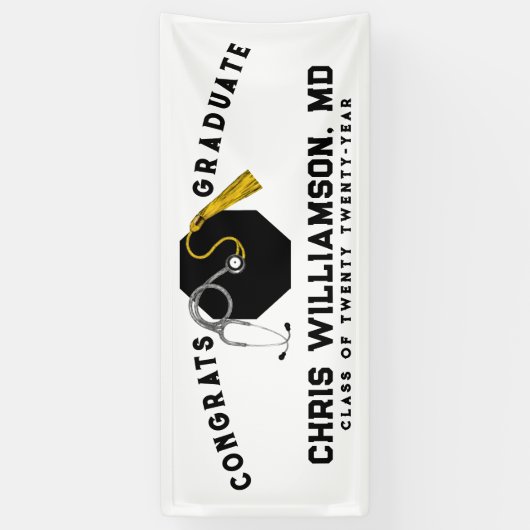 Ärztlicher Abschluss Banner (Vertikal)