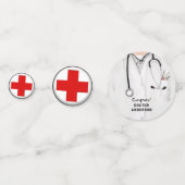 Ärztlicher Abschluss der Medizinschule Confetti Konfetti (Vorderseiten)