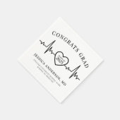 Ärztlicher Abschluss für Krankenpflege Serviette (Ecke)