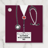 Ärztlicher Abschluss Geschenkanhänger (Vorderseite)