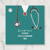Ärztlicher Abschluss Geschenkanhänger (Vorderseite)