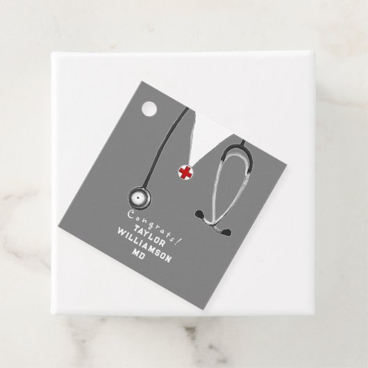 Ärztlicher Abschluss Geschenkanhänger (Beispiel)