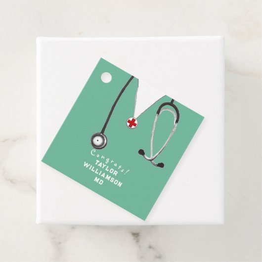 Ärztlicher Abschluss Geschenkanhänger (Beispiel)