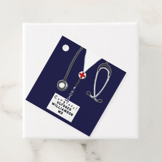 Ärztlicher Abschluss Geschenkanhänger (Beispiel)