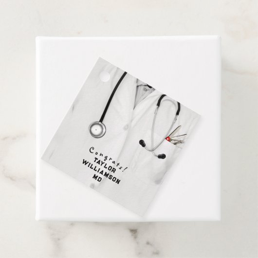 Ärztlicher Abschluss Geschenkanhänger (Beispiel)