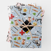 Ärztlicher Abschluss Geschenkpapier Set (Beispiel)