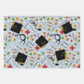 Ärztlicher Abschluss Geschenkpapier Set (Vorderseite)