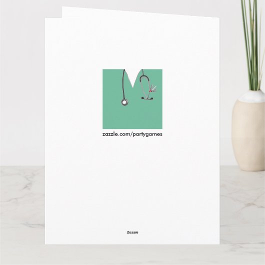 Ärztlicher Abschluss Karte (Rückseite)