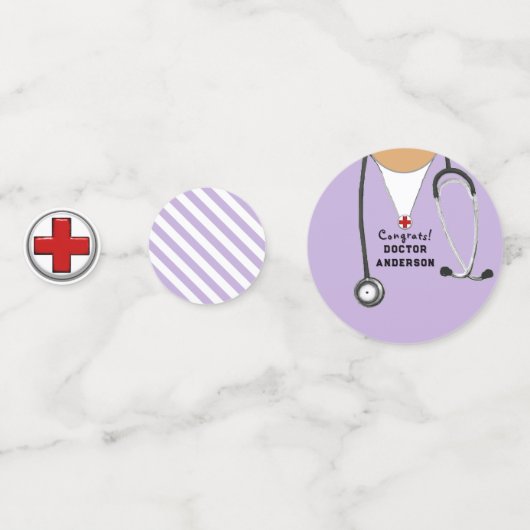 Ärztlicher Abschluss Konfetti (Rückseiten)